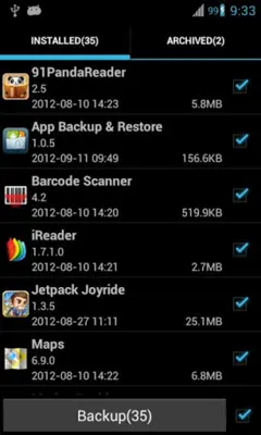 Super Backup: SMS and Contacts android App screenshot 3